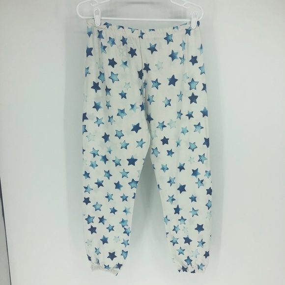 CHASER NWT INDIGO BLUE STARS LOUNGE JOGGER PANTS - Picture 2 of 10